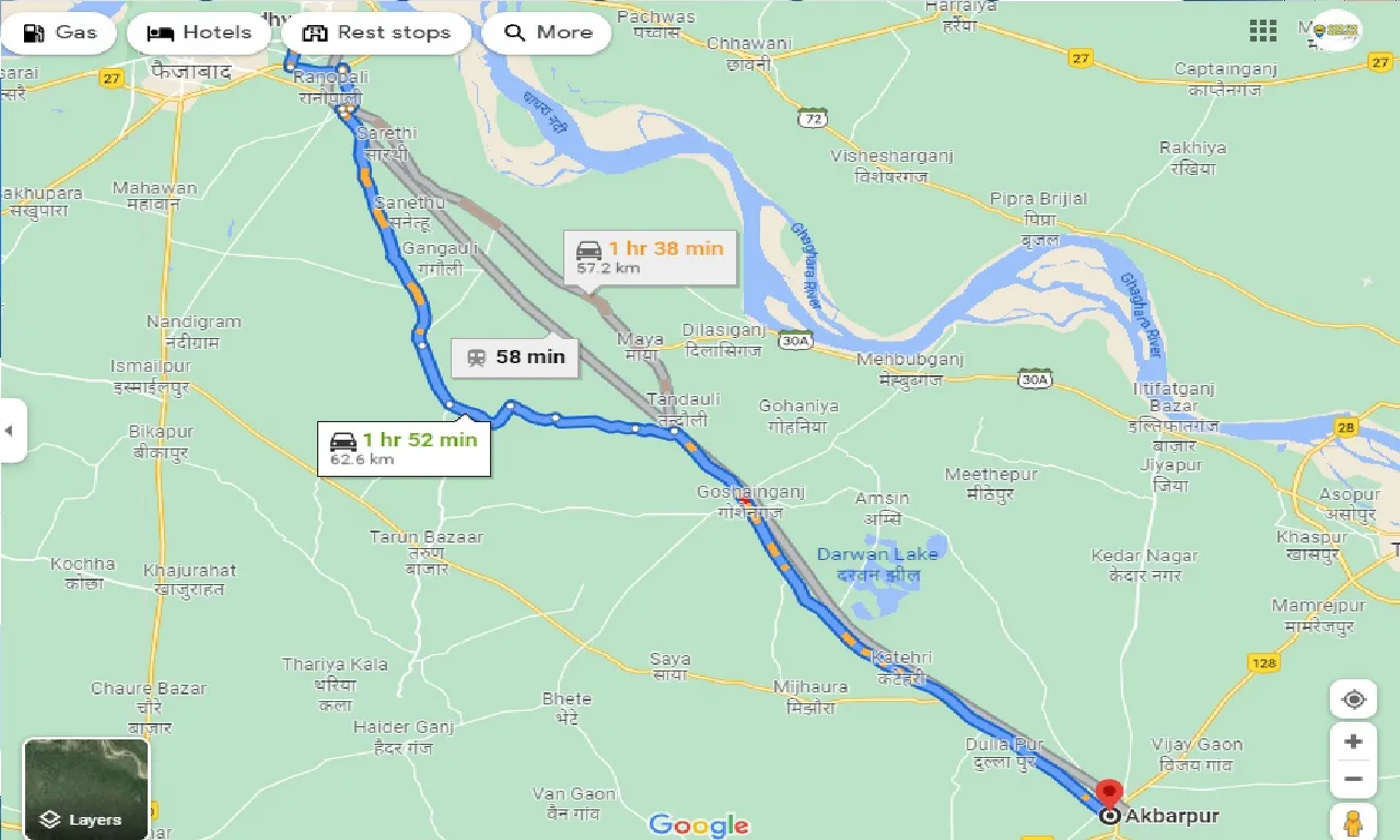 ayodhya-to-akbarpur-one-way