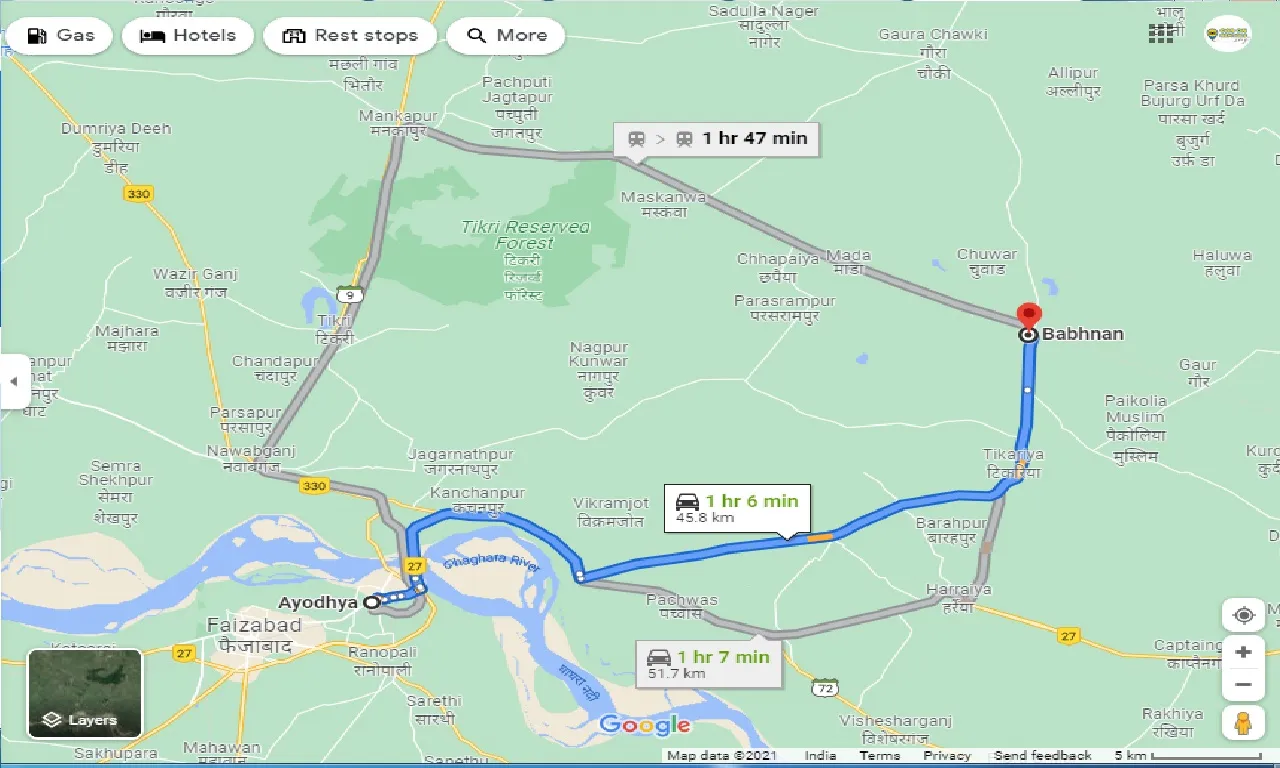 ayodhya-to-babhnan-one-way