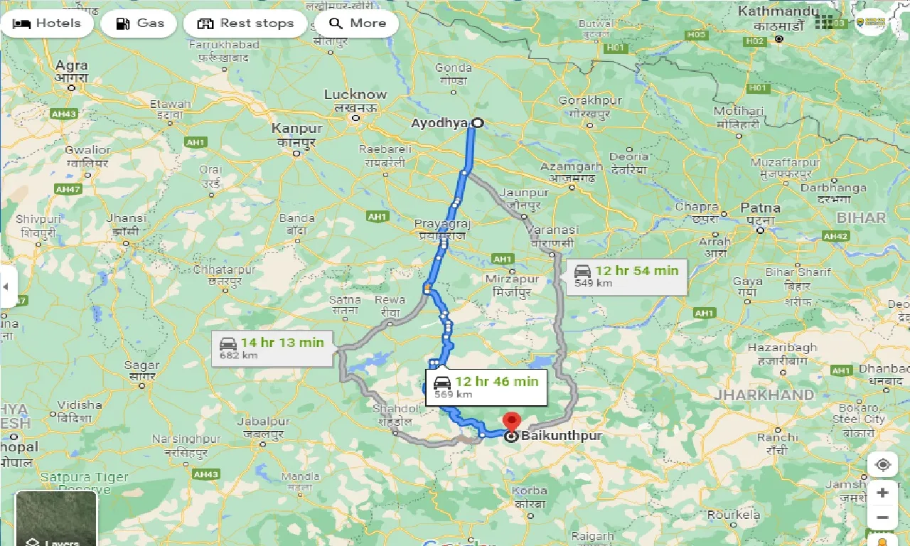ayodhya-to-baikunthpur-one-way