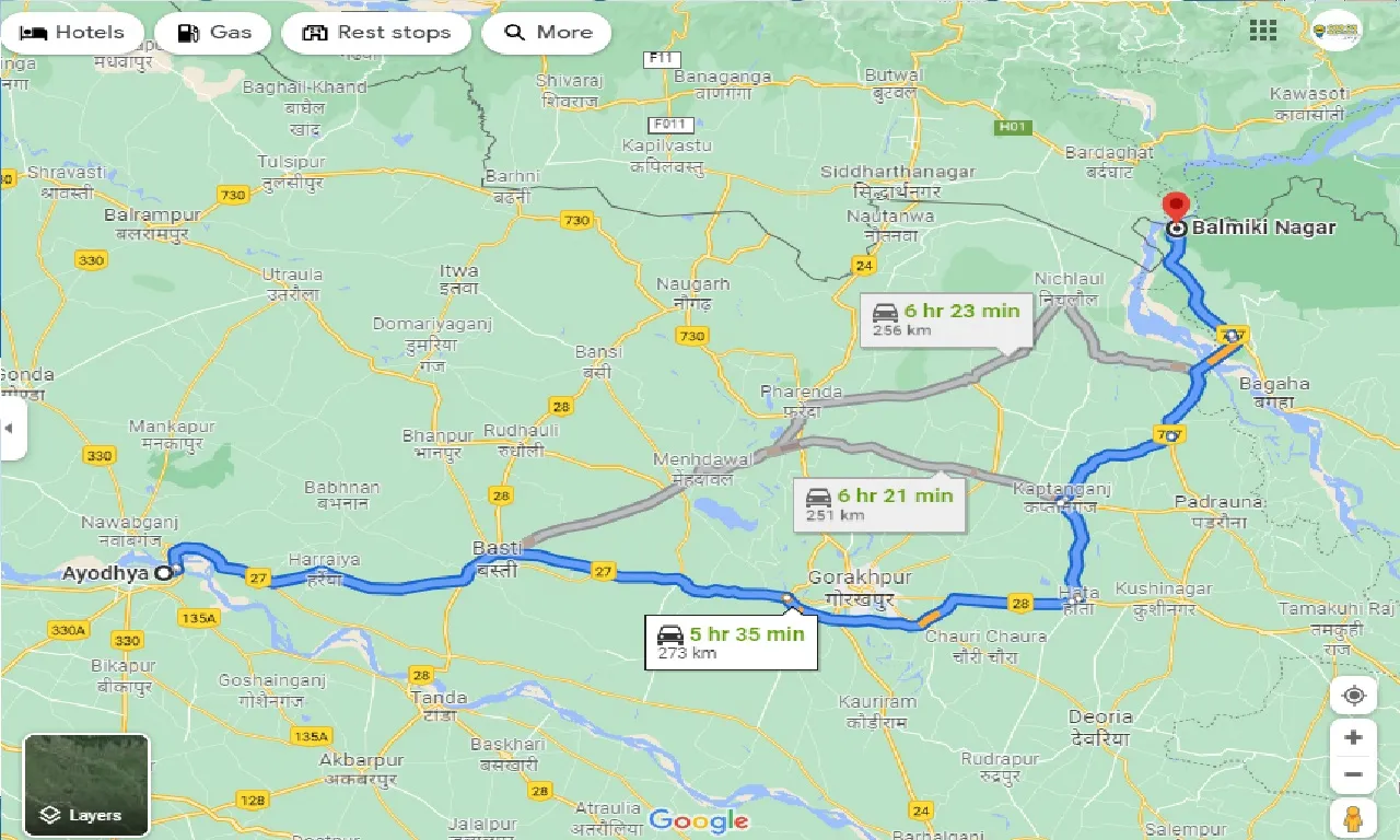 ayodhya-to-balmiki-nagar-one-way