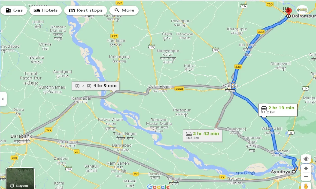ayodhya-to-balrampur-one-way