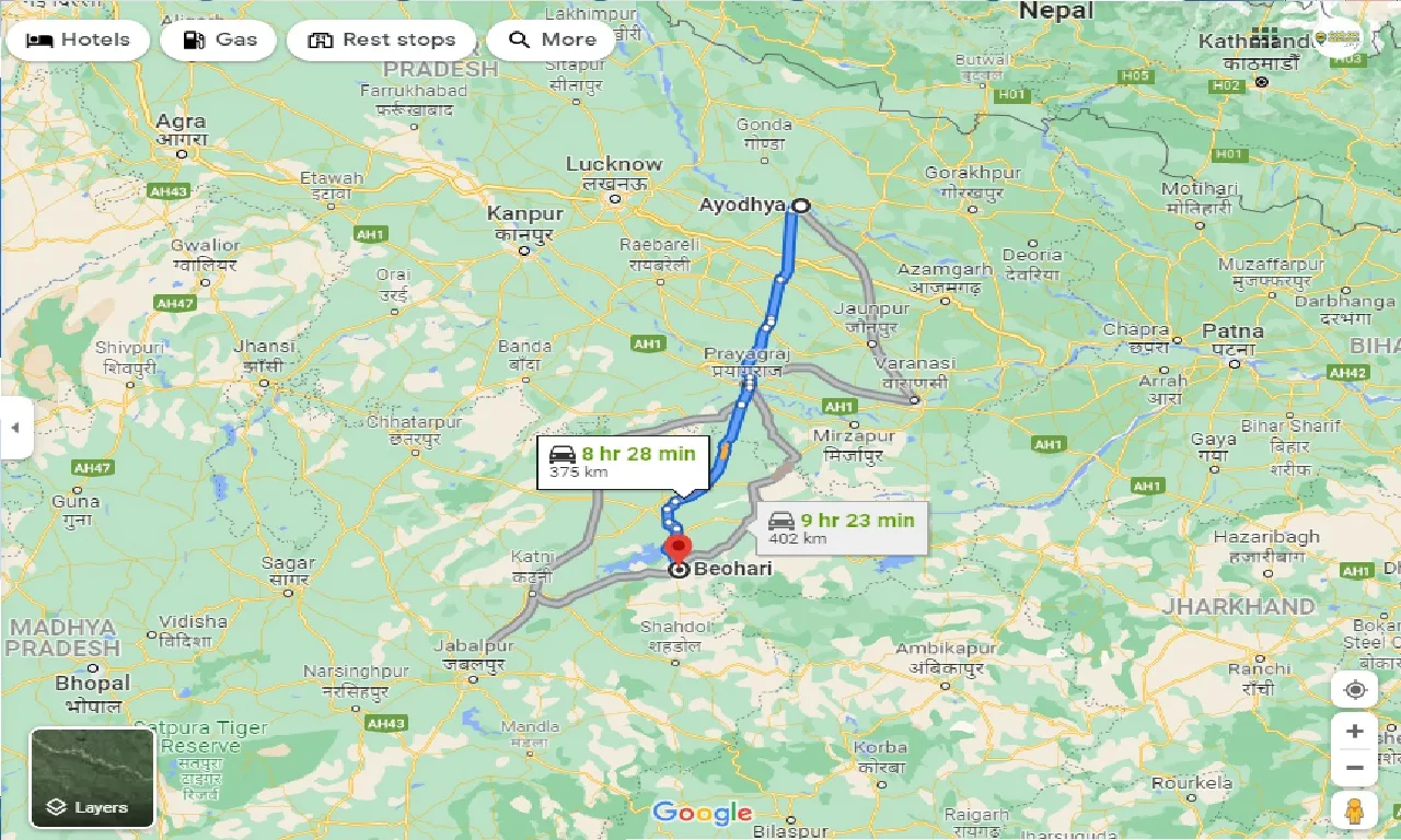 ayodhya-to-beohari-one-way