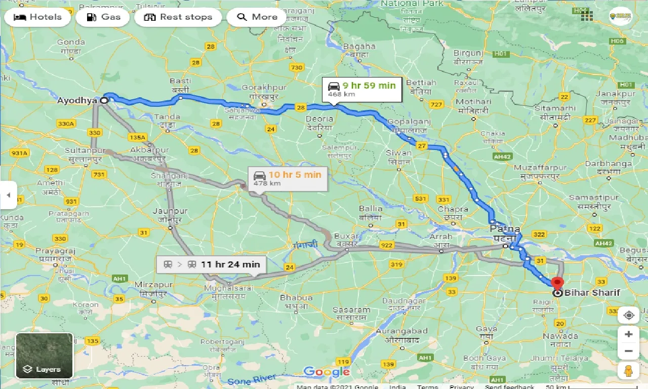 ayodhya-to-bihar-sharif-taxi