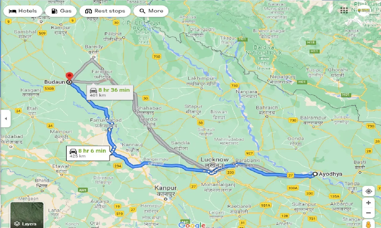 ayodhya-to-budaun-one-way