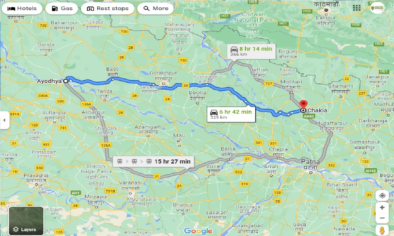 ayodhya-to-chakia-bihar-one-way