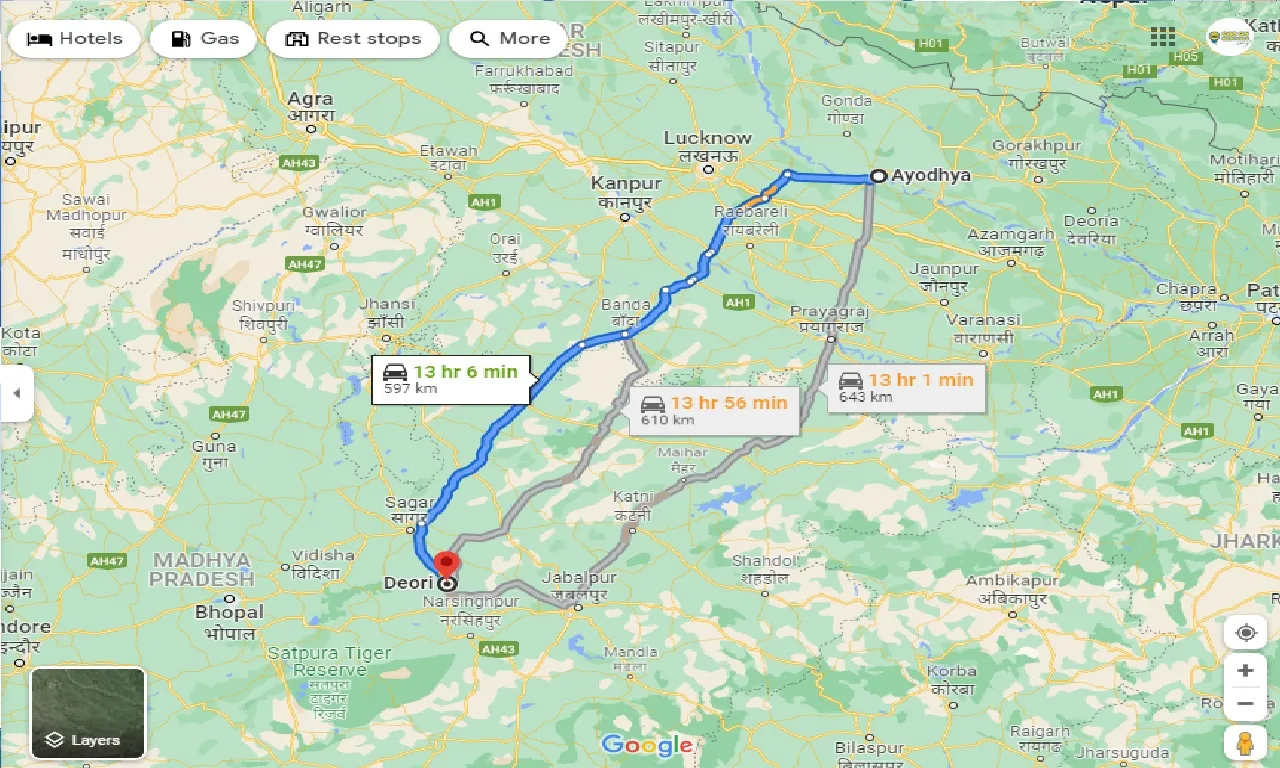 ayodhya-to-deori-one-way