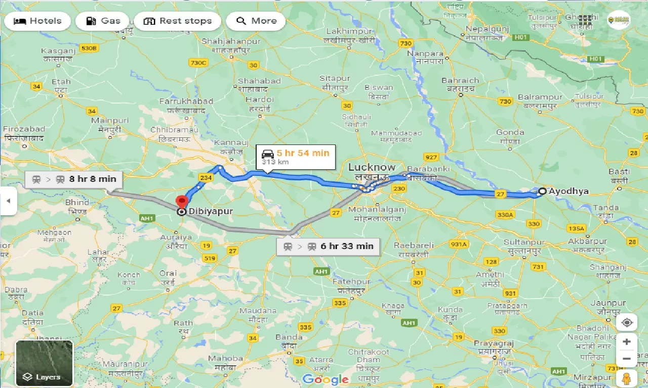 ayodhya-to-dibiyapur-one-way