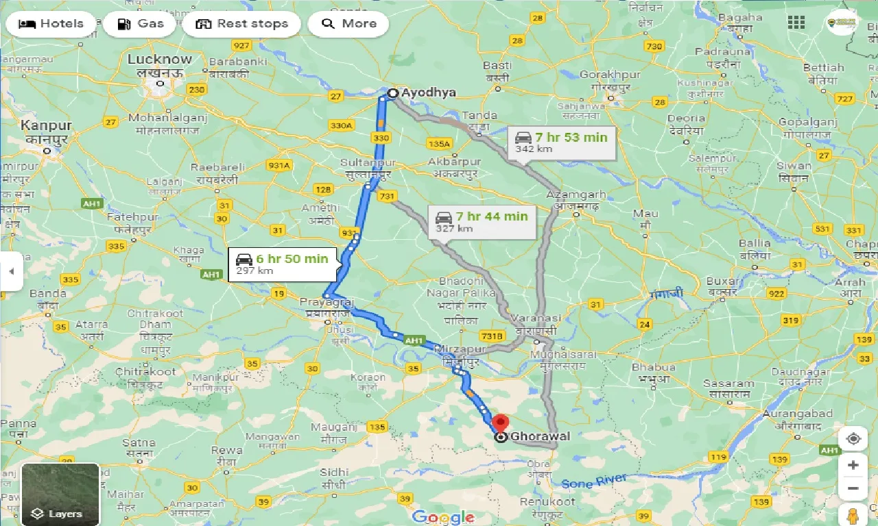 ayodhya-to-ghorawal-taxi