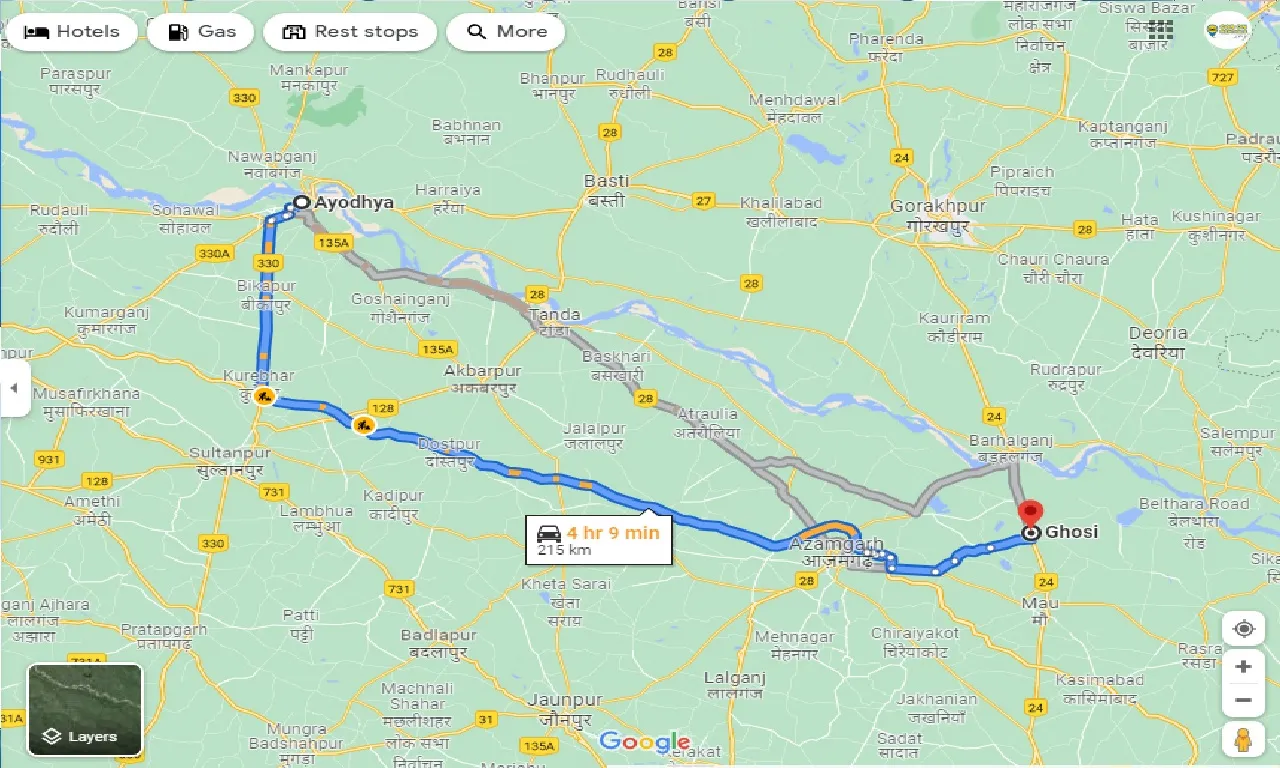 ayodhya-to-ghosi-one-way