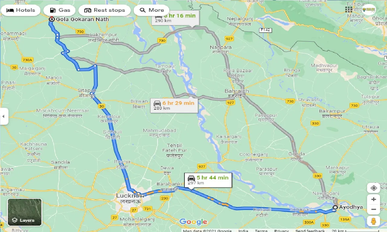ayodhya-to-gola-gokaran-nath-one-way