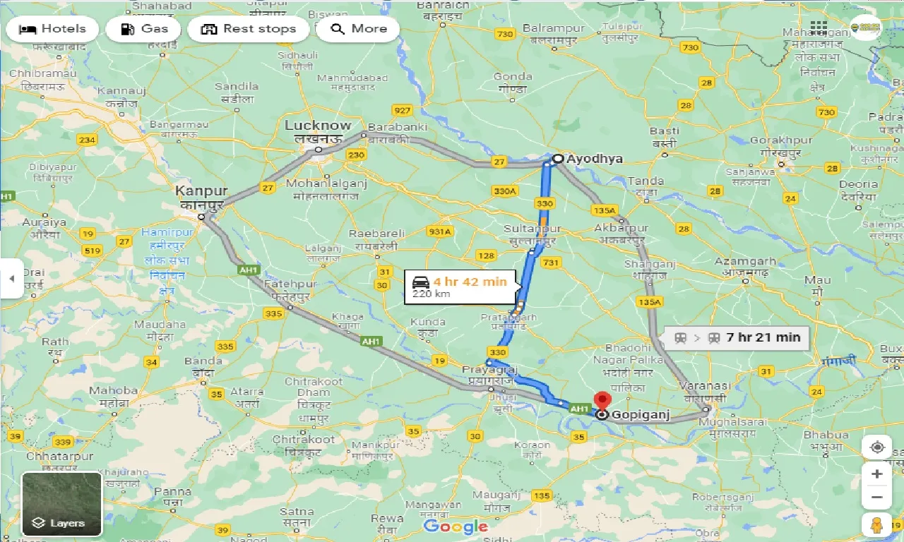 ayodhya-to-gopiganj-one-way