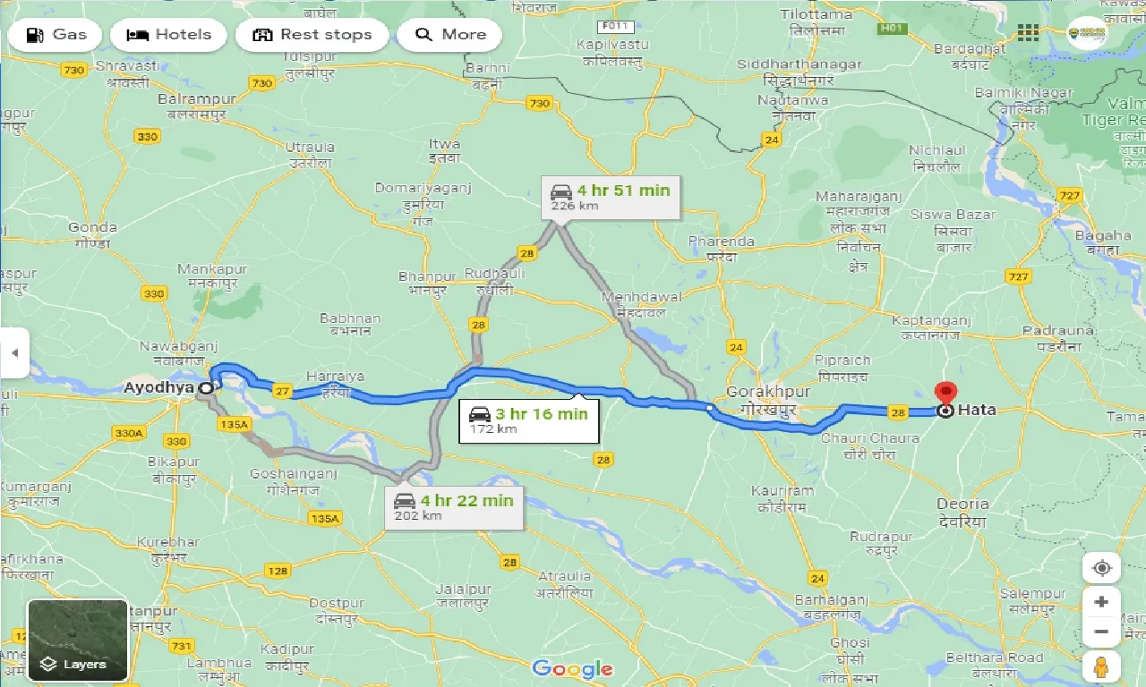 ayodhya-to-hata-one-way
