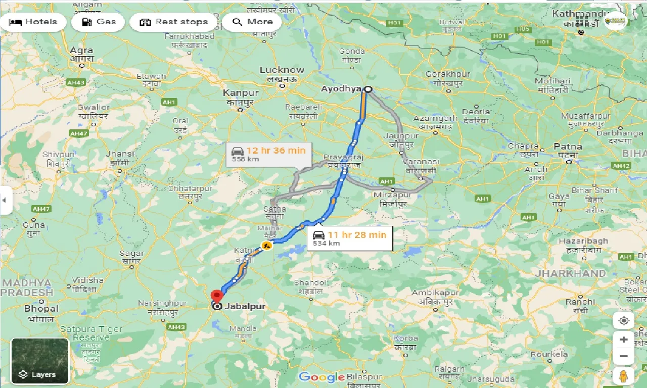ayodhya-to-jabalpur-taxi