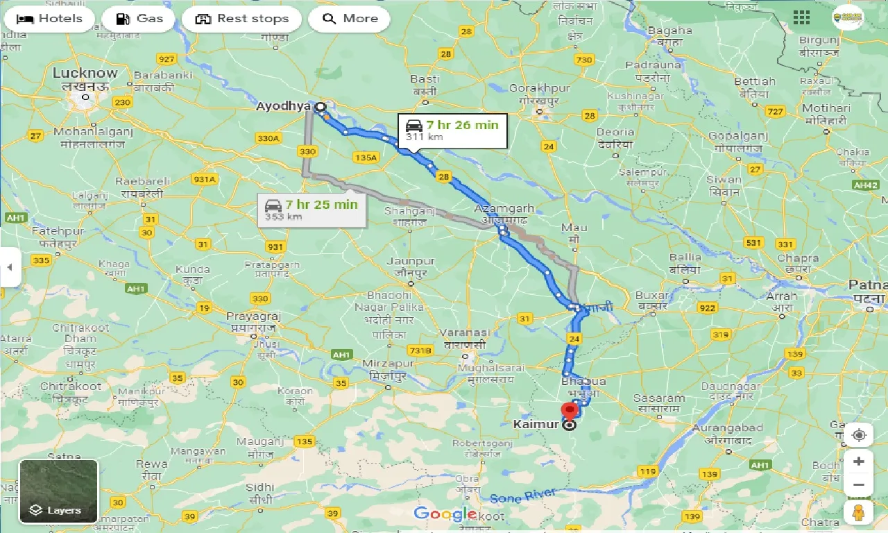ayodhya-to-kaimur-one-way