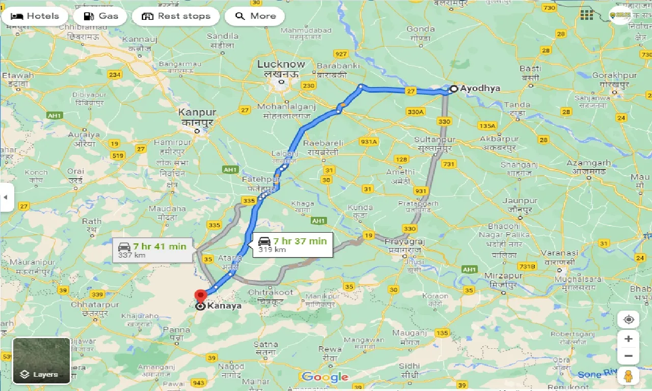 ayodhya-to-kanaya-taxi