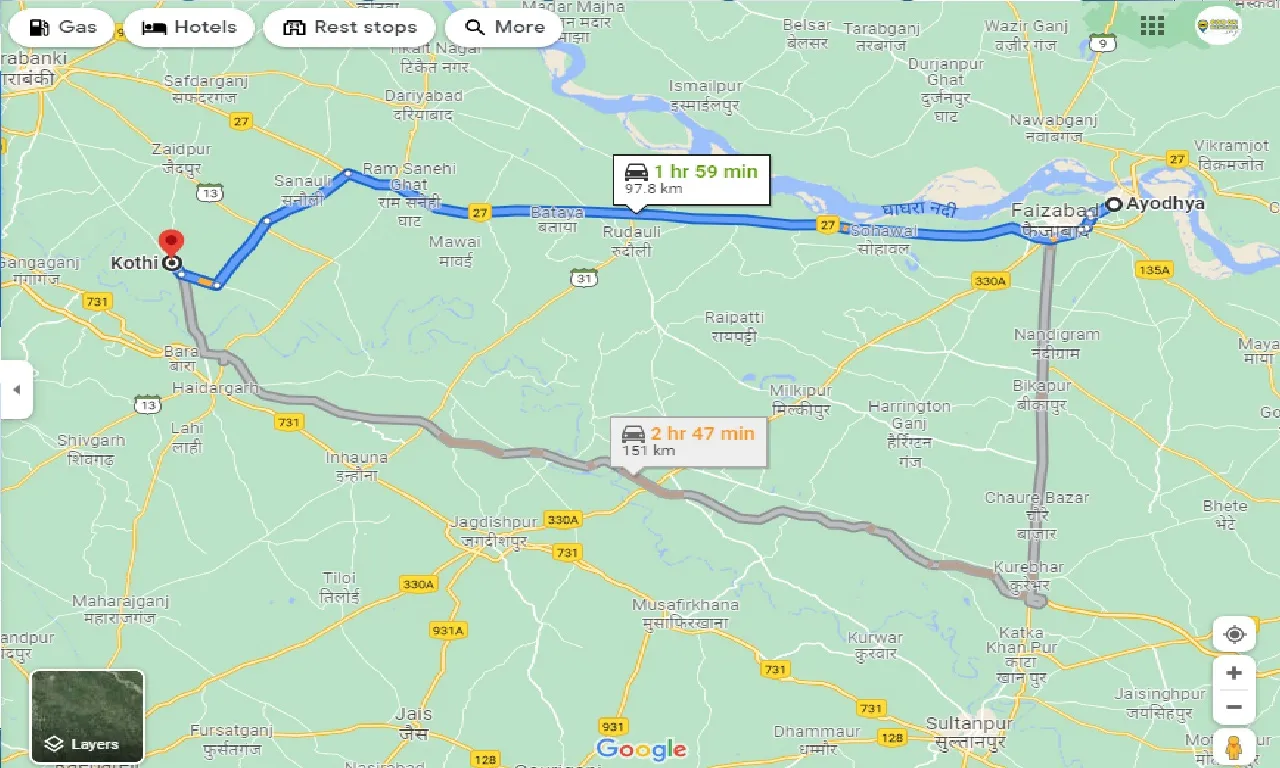 ayodhya-to-kothi-one-way