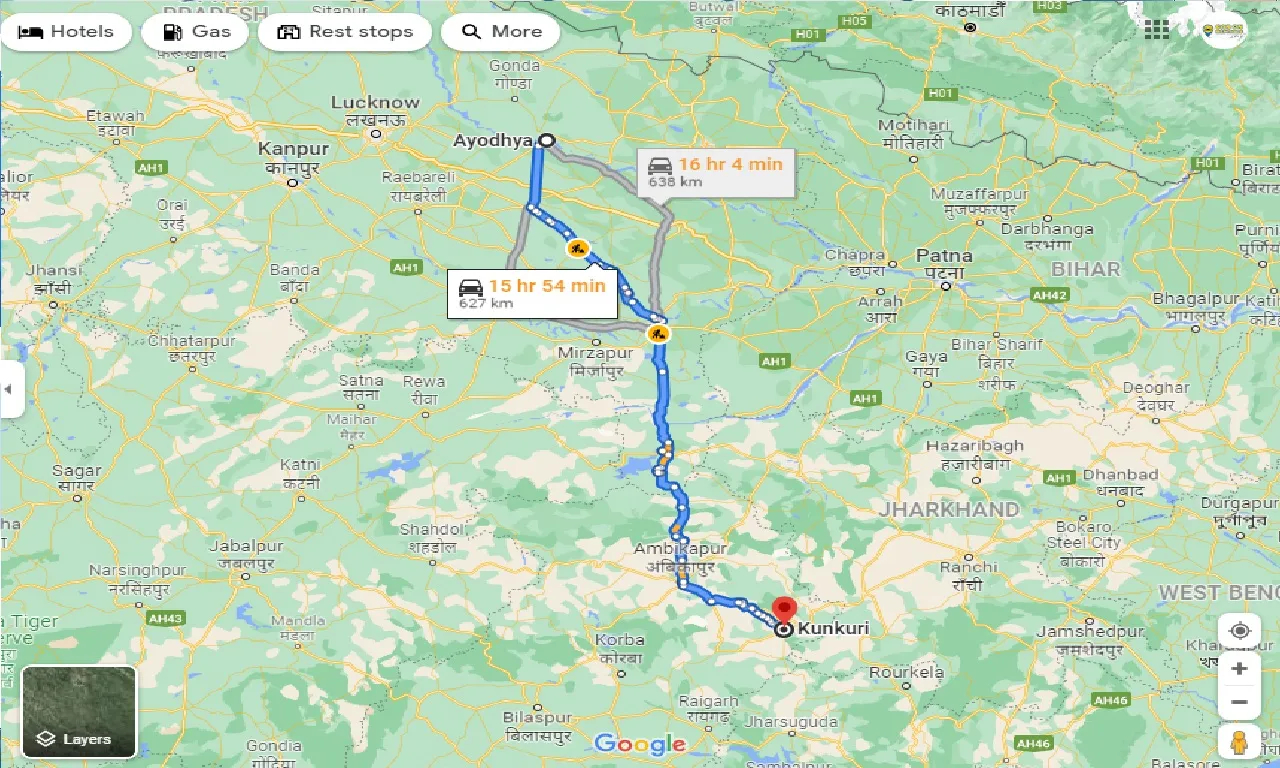 ayodhya-to-kunkuri-one-way