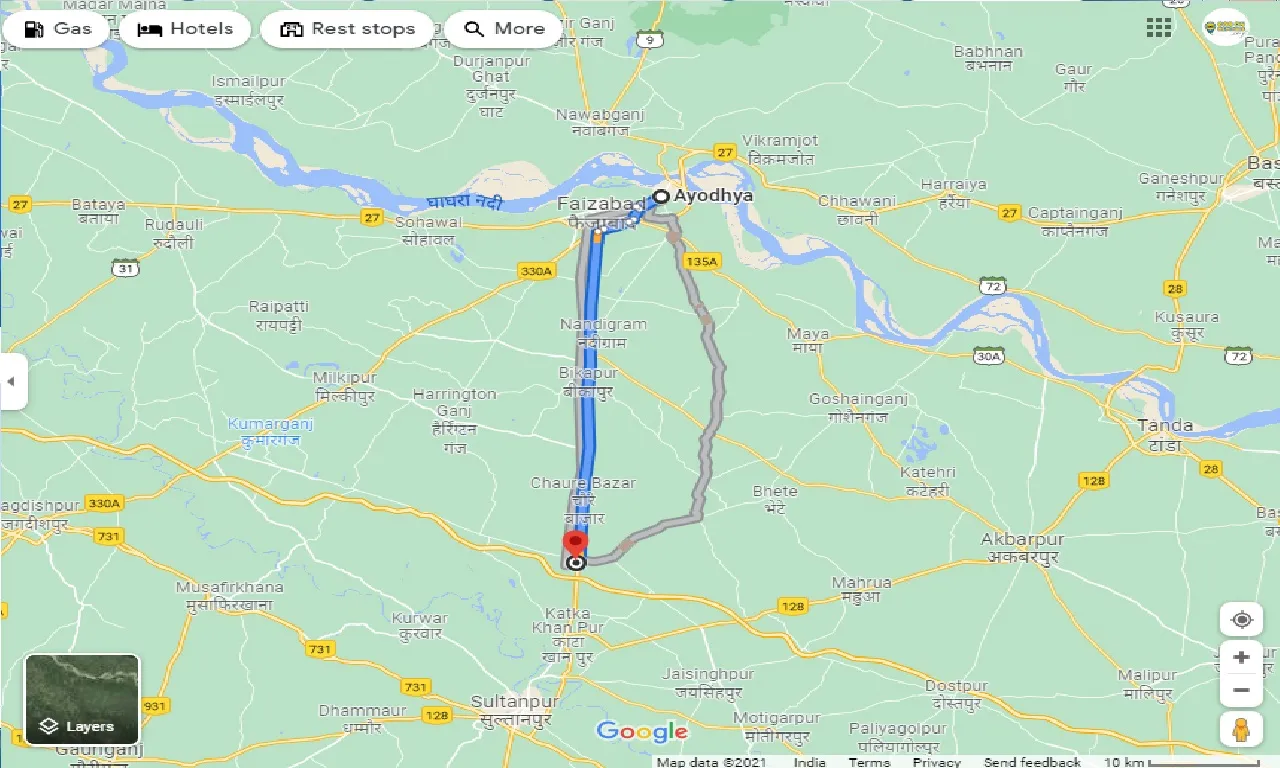 ayodhya-to-kurebhar-one-way