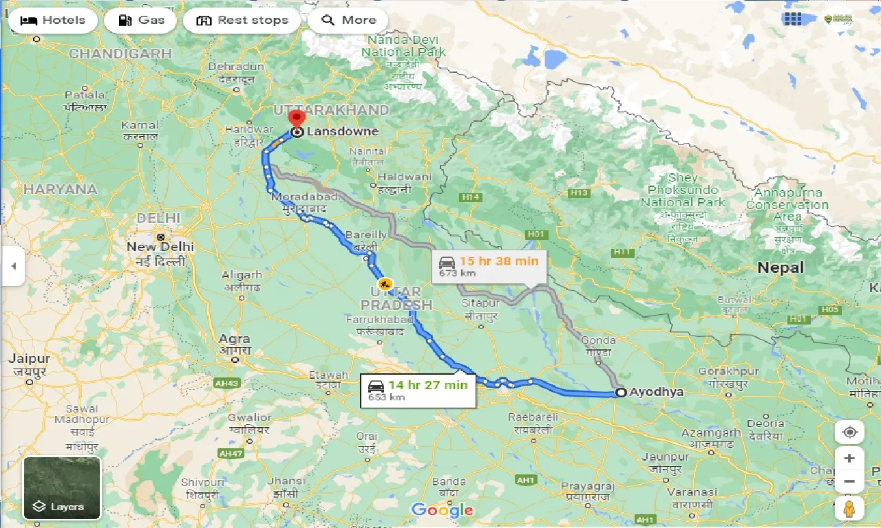 ayodhya-to-lansdowne-one-way