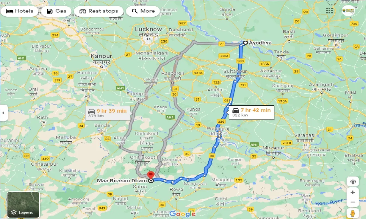 ayodhya-to-maa-birasini-dham-one-way
