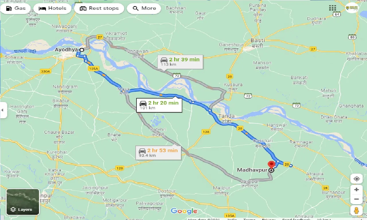ayodhya-to-madhavpur-taxi