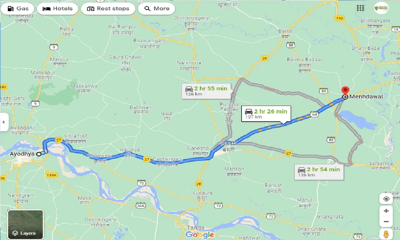 ayodhya-to-menhdawal-one-way