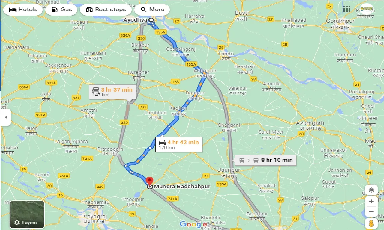 ayodhya-to-mungra-badshahpur-one-way