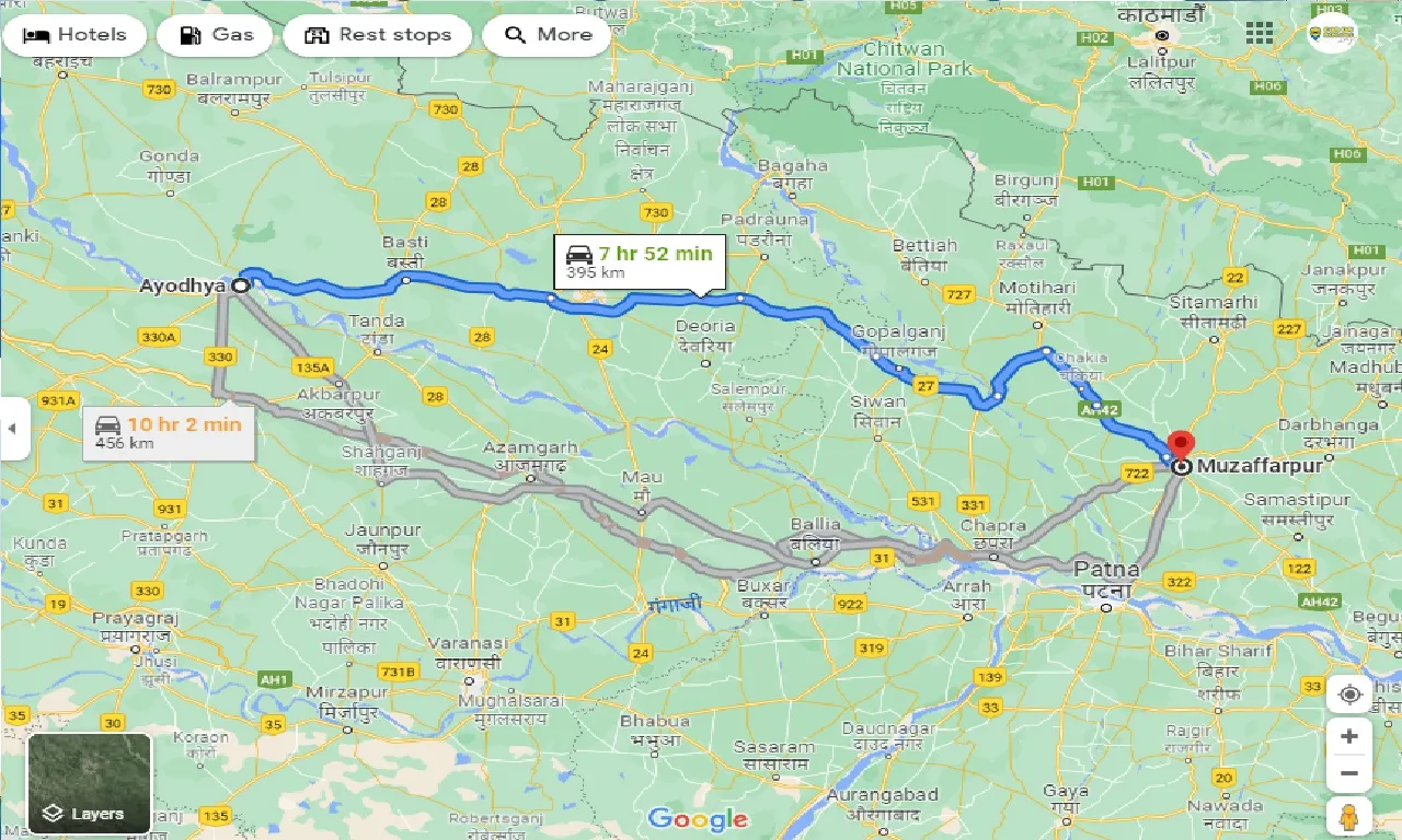 ayodhya-to-muzaffarpur-one-way