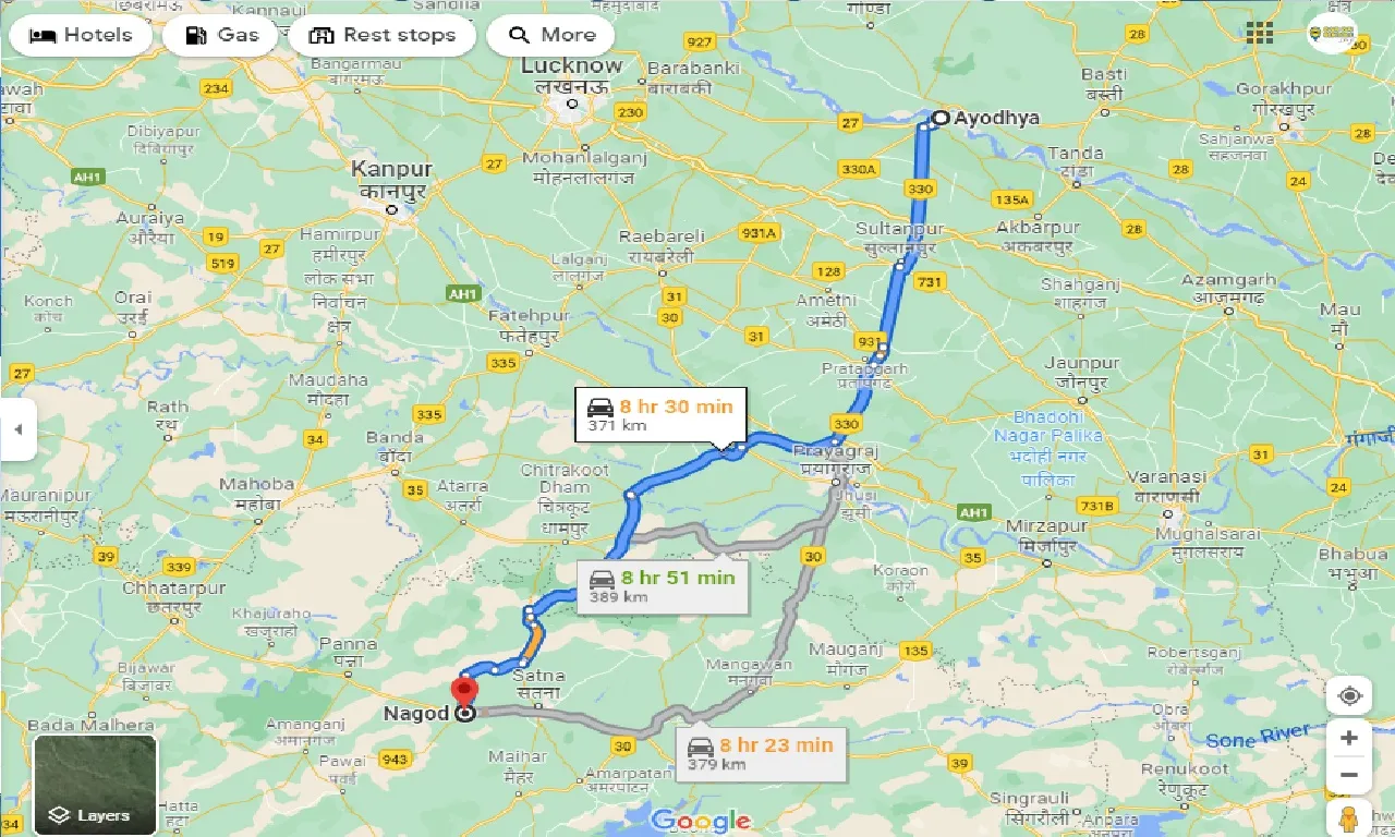 ayodhya-to-nagod-one-way