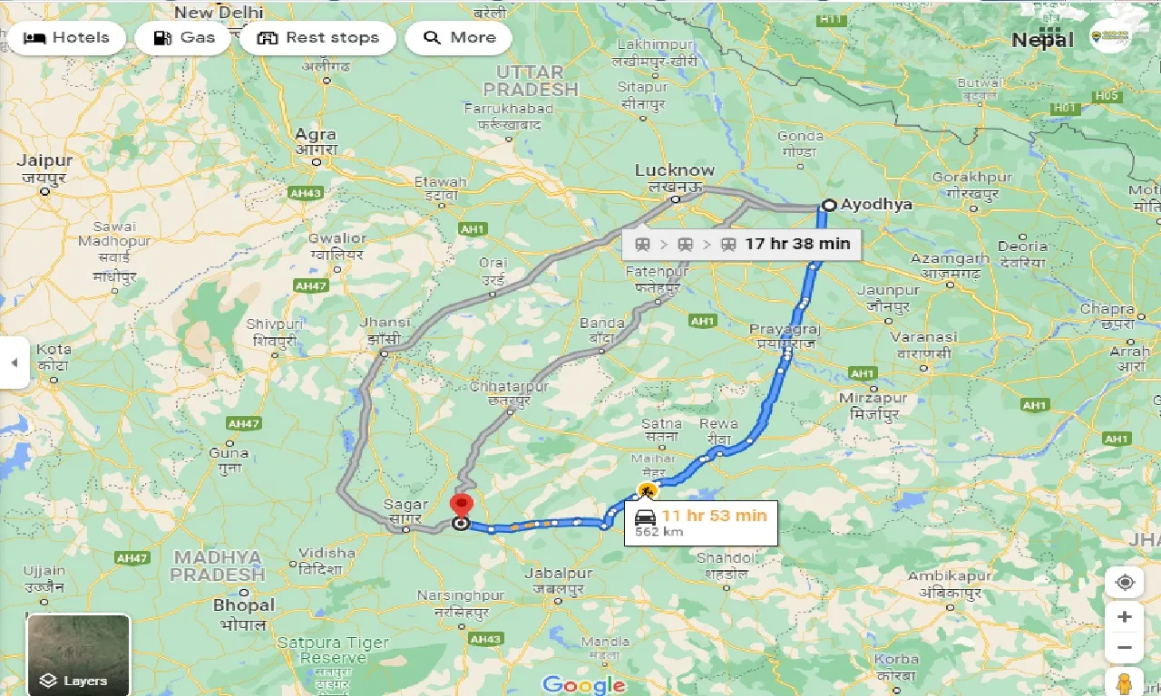 ayodhya-to-patharia-taxi