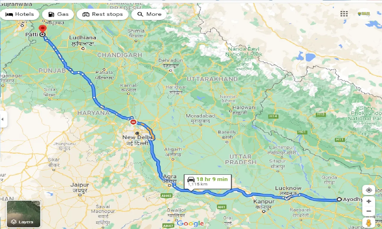 ayodhya-to-patti-one-way