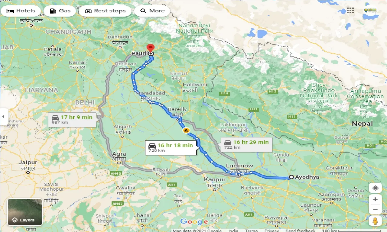ayodhya-to-pauri-one-way