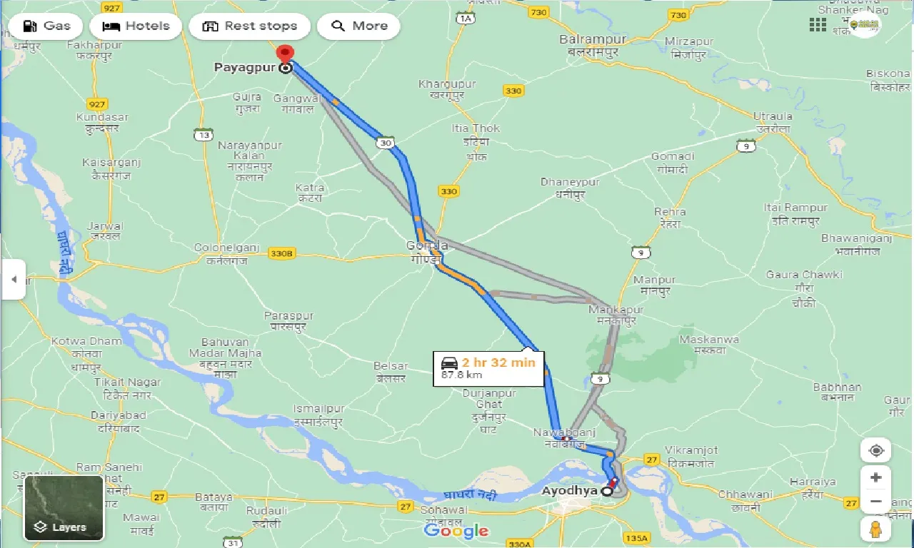 ayodhya-to-payagpur-one-way