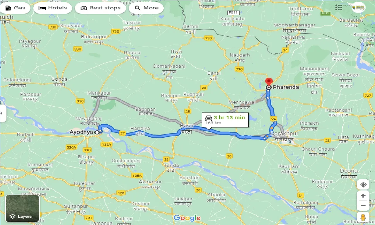 ayodhya-to-pharenda-taxi