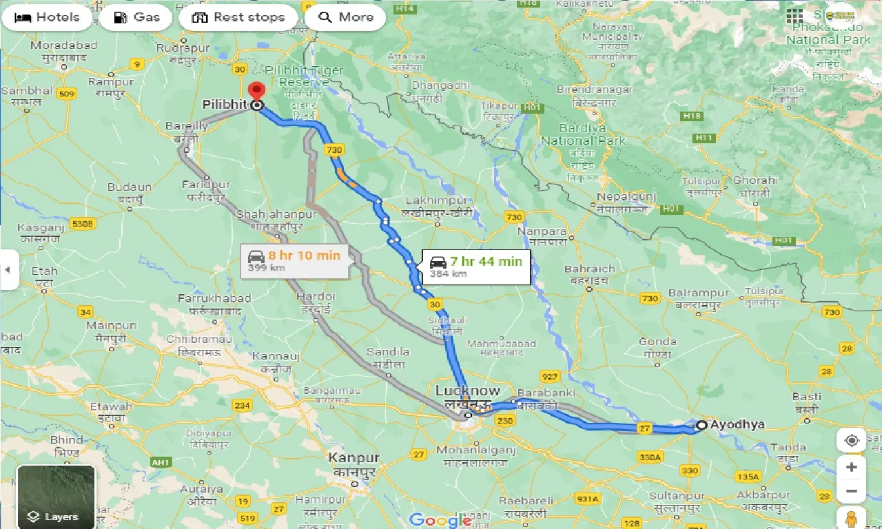 ayodhya-to-pilibhit-one-way