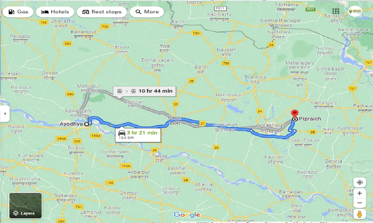 ayodhya-to-pipraich-taxi
