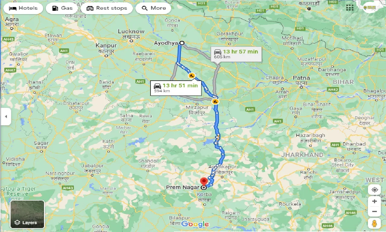 ayodhya-to-prem-nagar-one-way