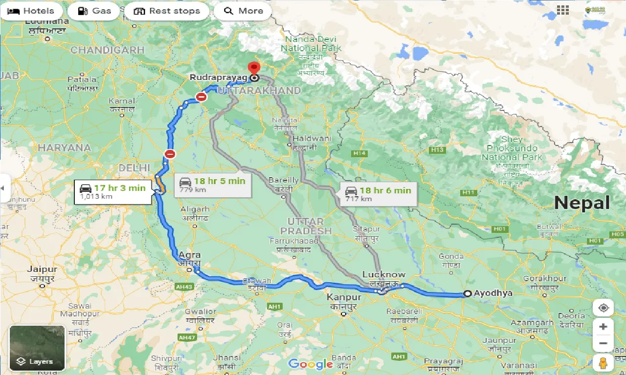 ayodhya-to-rudraprayag-taxi