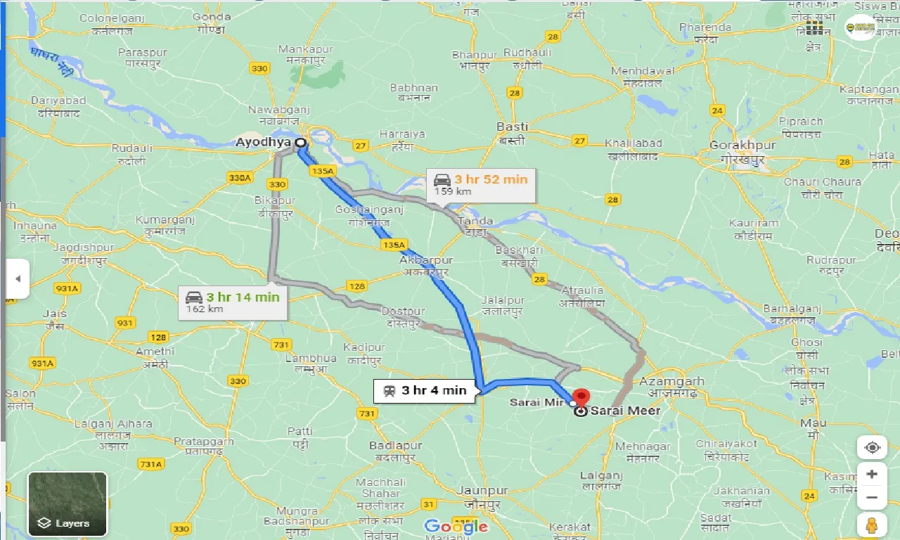 ayodhya-to-sarai-meer-taxi