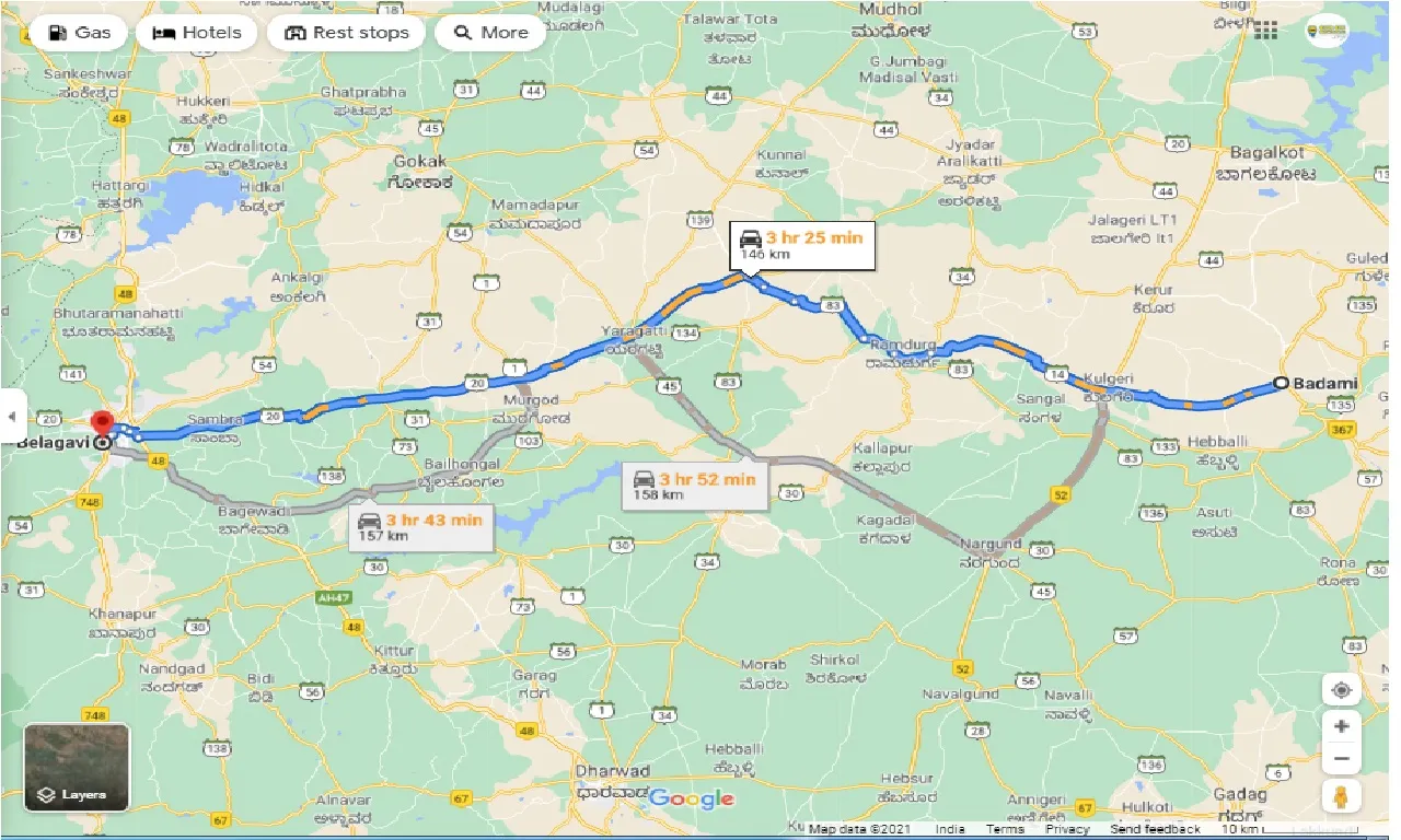 badami-to-belgaum-one-way