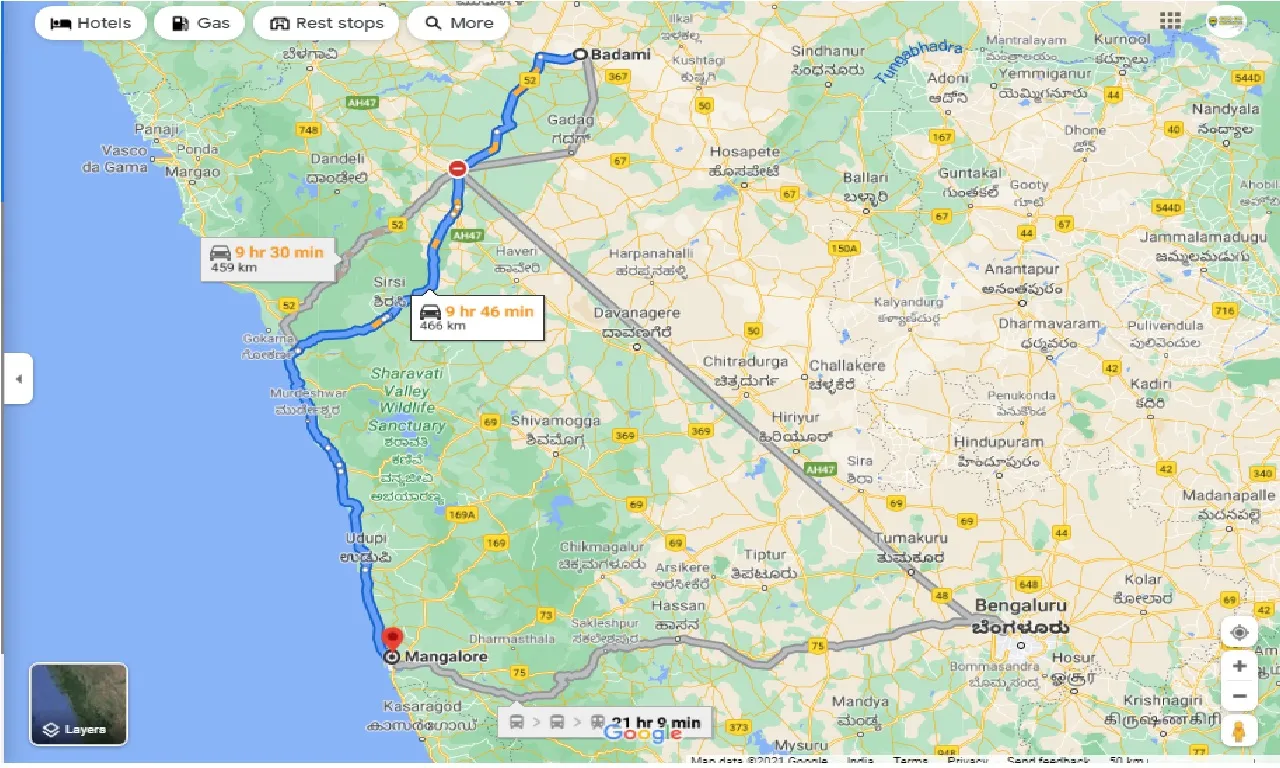 badami-to-mangalore-one-way