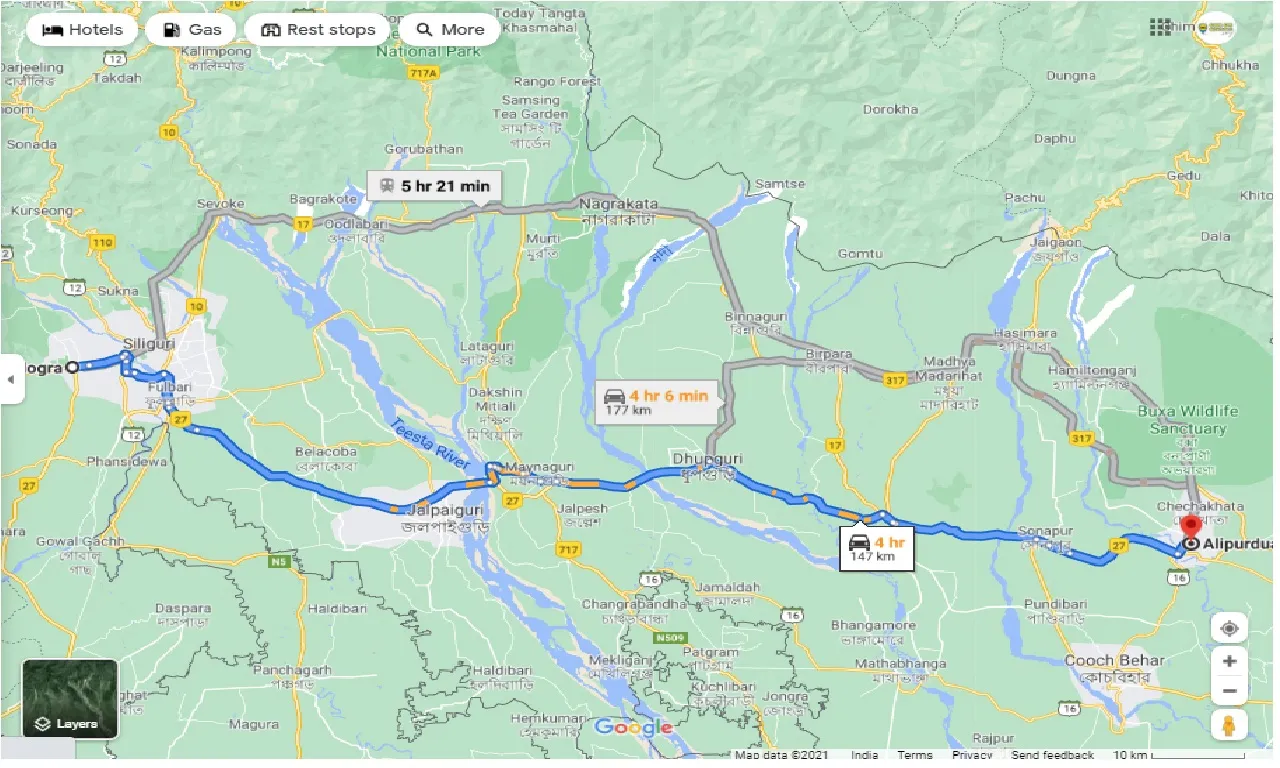 bagdogra-to-alipurduar-one-way