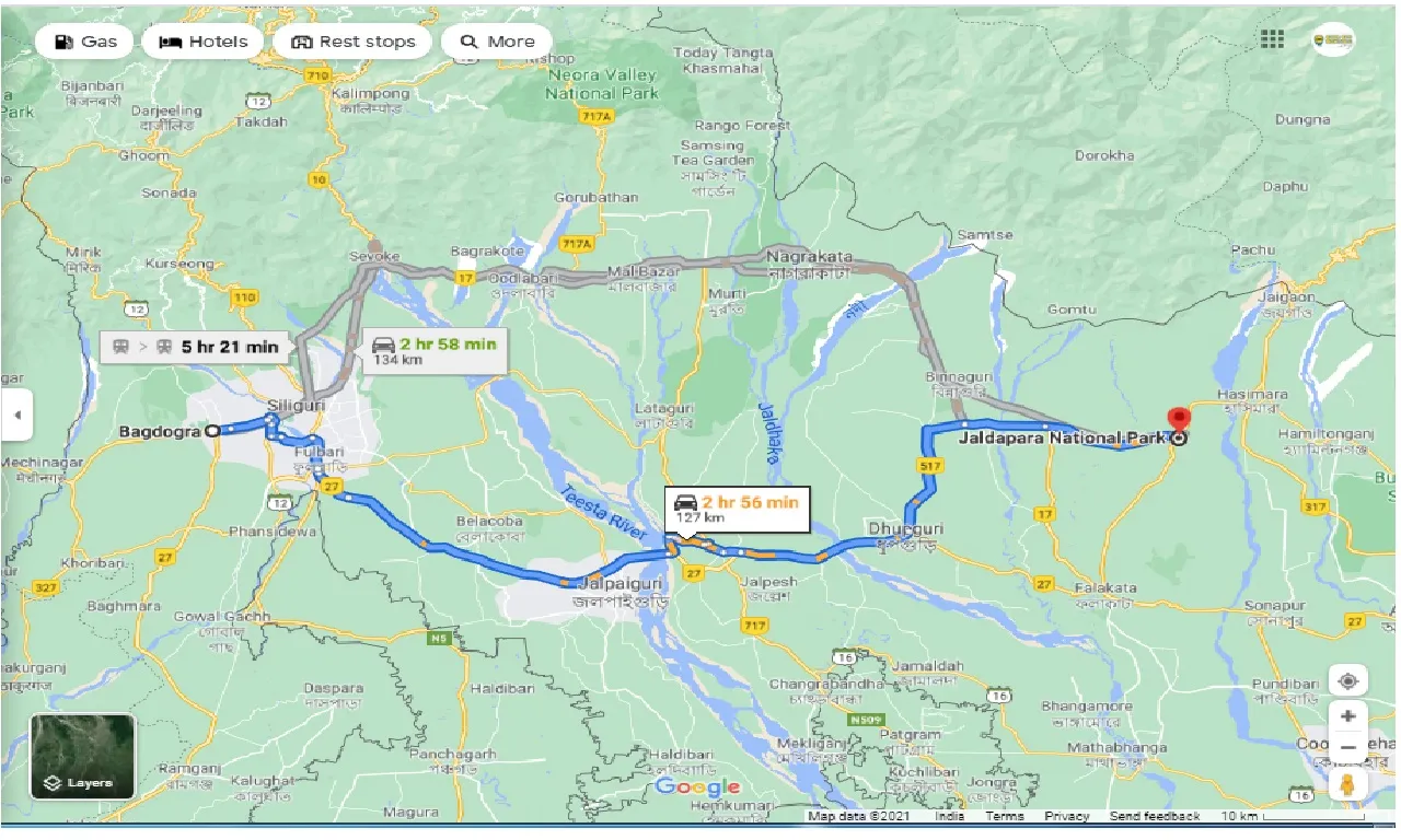 bagdogra-to-jaldapara-one-way