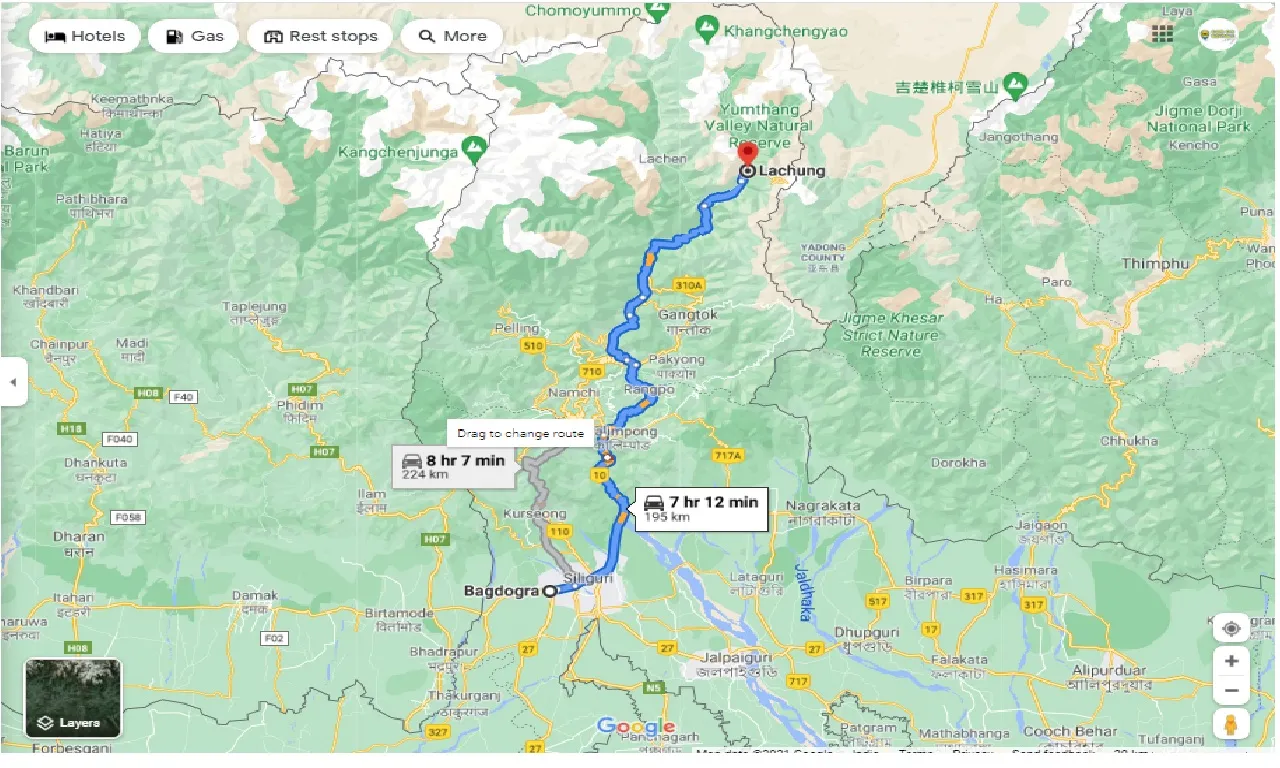 bagdogra-to-lachung-round-trip