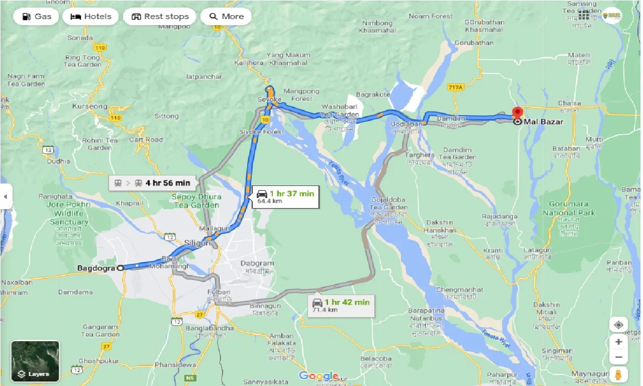 bagdogra-to-malbazar-one-way