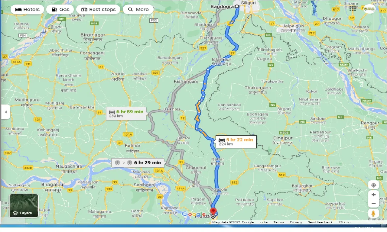 bagdogra-to-malda-town-one-way