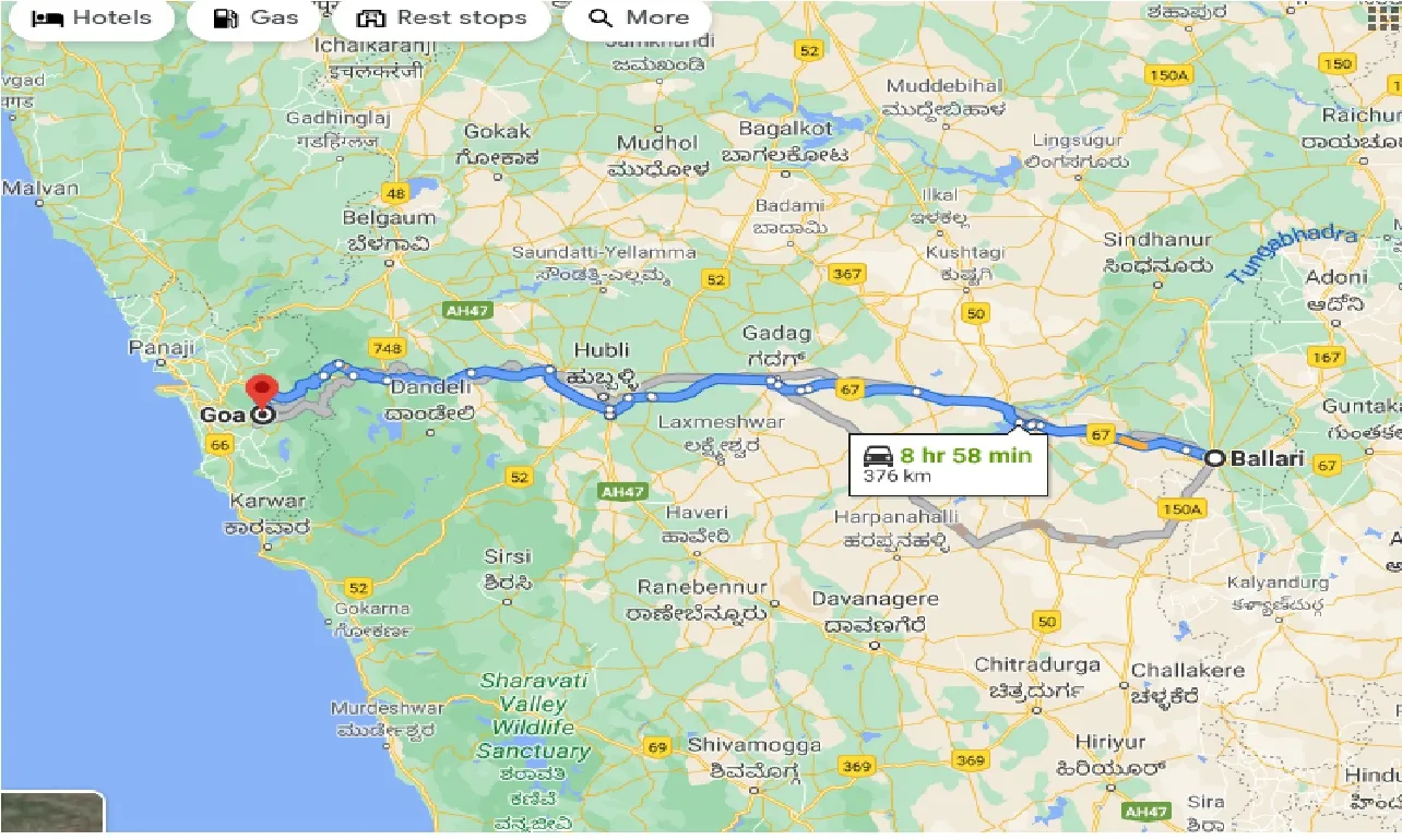 ballari-to-goa-one-way