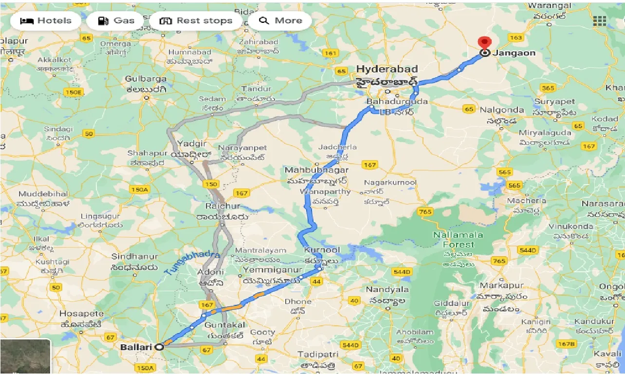 ballari-to-jangaon-taxi