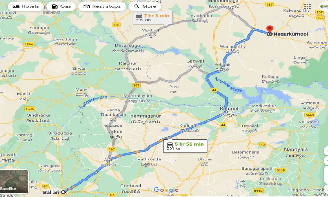 ballari-to-nagarkurnool-taxi