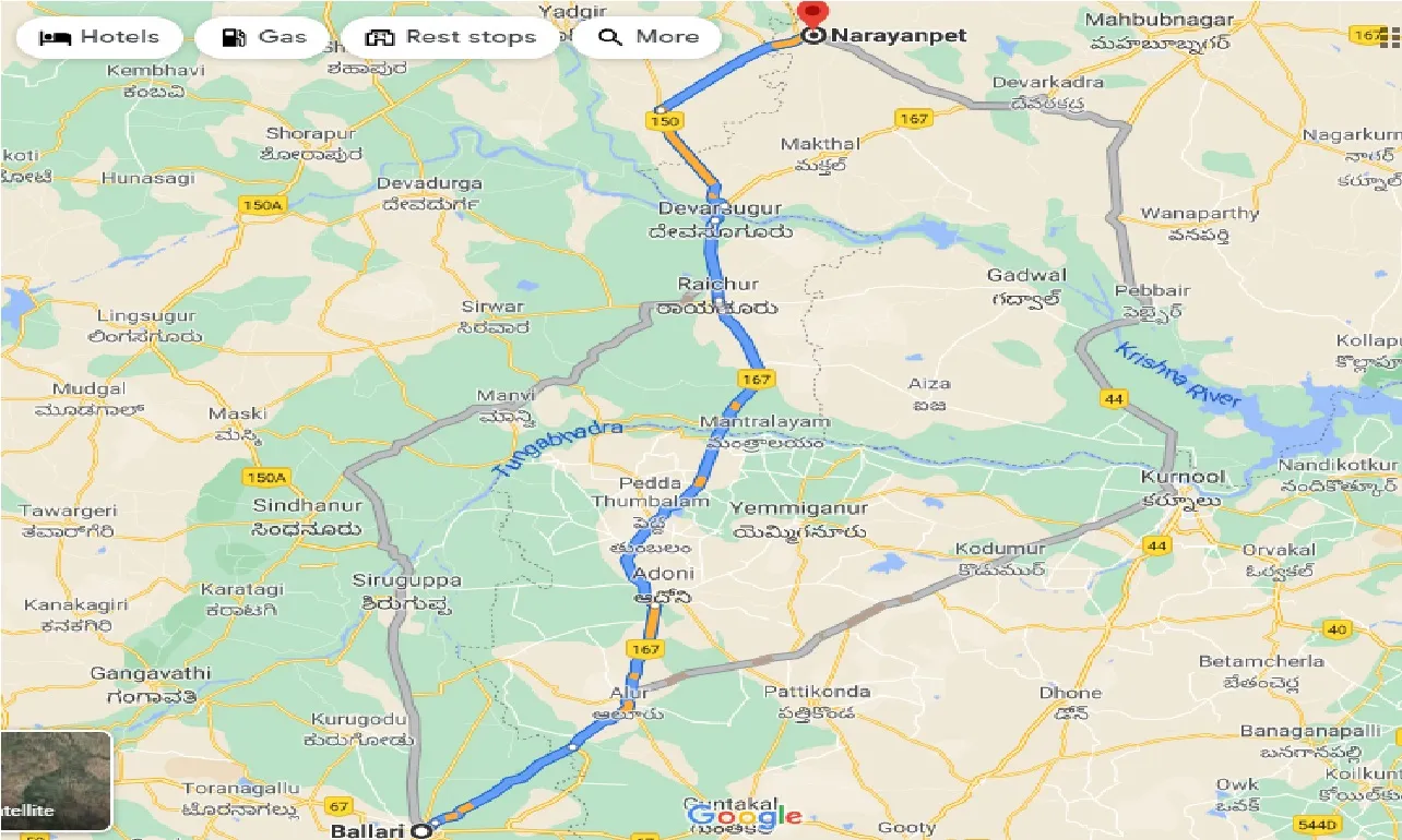 ballari-to-narayanpet-one-way